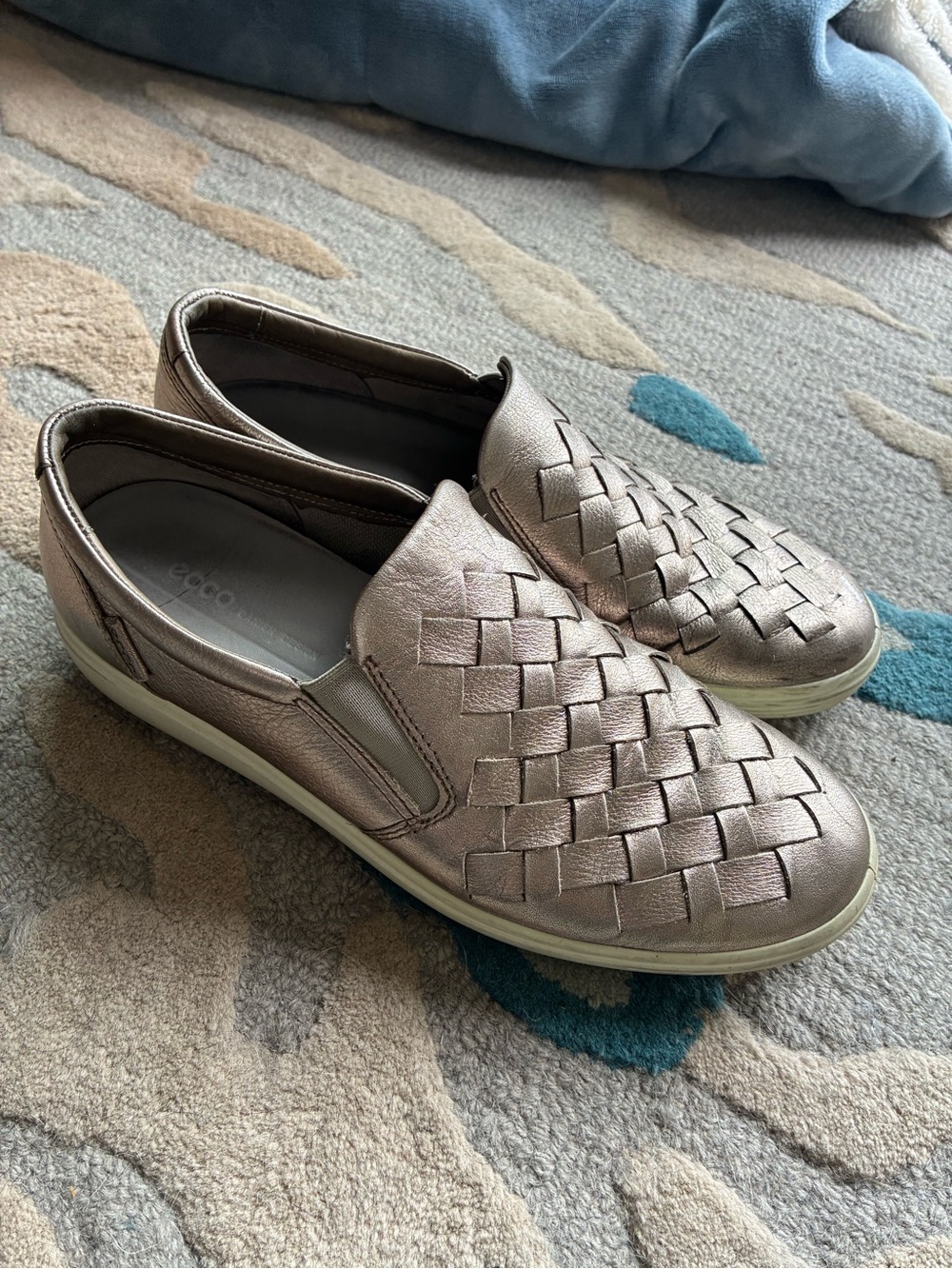 Ecco Metallic Slip-On Casual Shoe